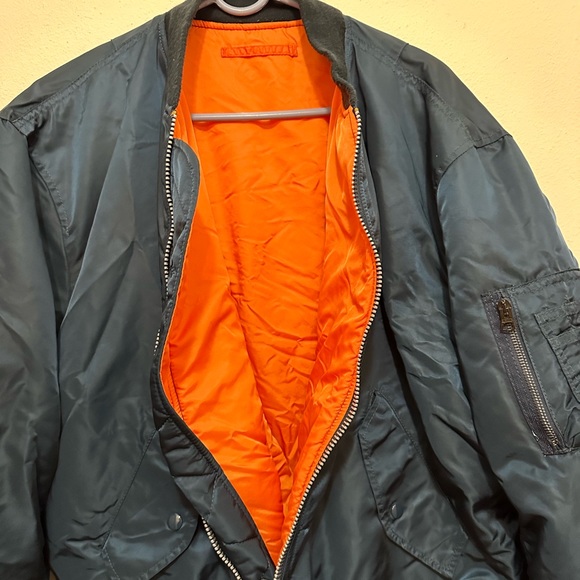 Vintage 1968 Alpha Industries USAF Flight MA-1 Reversible Bomber Jacket XX Large - Picture 6 of 9